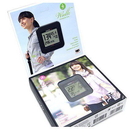 正品 CATEYE猫眼 CC-PD100W 无线码表和计步器2合1 黑色