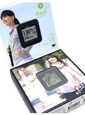 正品 CATEYE猫眼 CC-PD100W 无线码表和计步器2合1 黑色