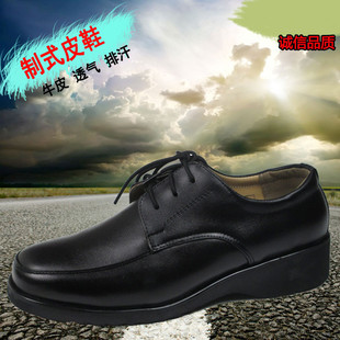 男鞋春季正装黑色系带皮鞋商务真皮休闲低帮鞋制式职业工装单皮鞋