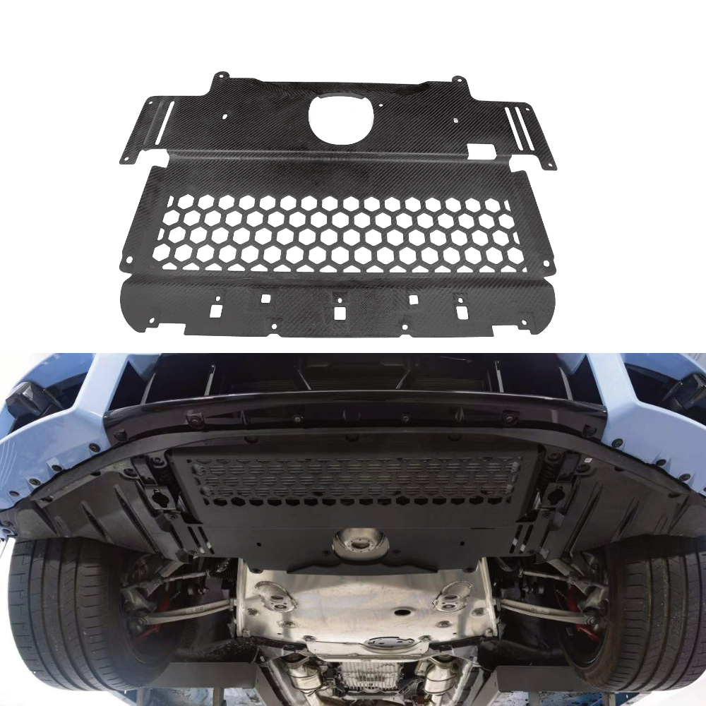 宝马M3加装碳纤维防石挡泥下护板