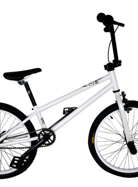 BMX 小轮车花式入门款 整车 表演车整车 白色配白色