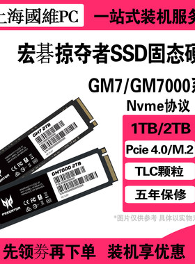 宏碁掠夺者SSD固态硬盘GM7 GM7000 512G 1TB 2TB NVME全新盒装M.2
