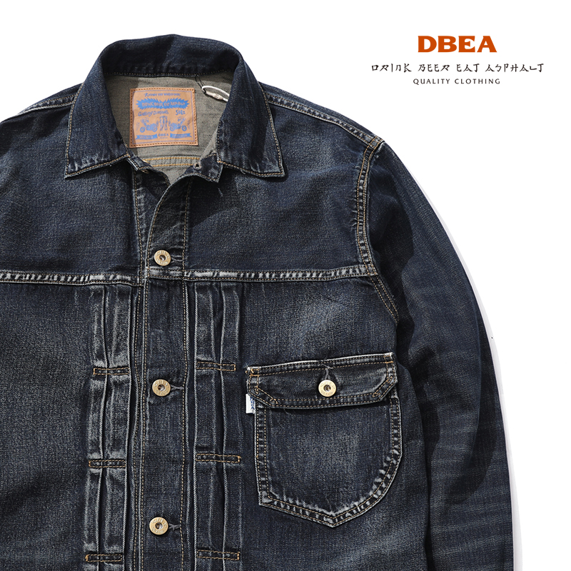 复古落色赤耳初代牛仔夹克