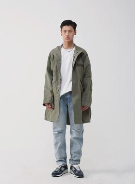 #DBEA[m65 parka]鱼尾大衣军事复古中国风街头原创贴布插画m1951