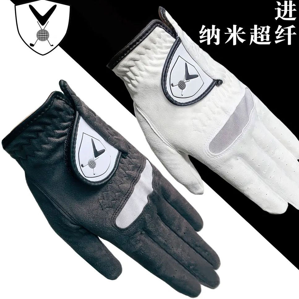 Callawav高尔夫手套正品男士超纤布防滑耐磨手套golf手套左手单只