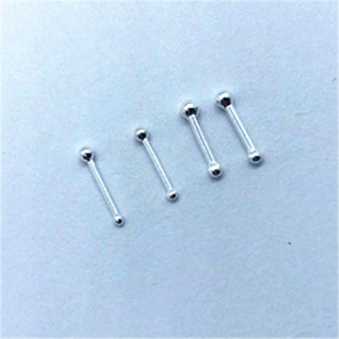 9999纯银耳钉耳棒耳针韩版迷你隐形上班学生不明显简约防过敏养耳