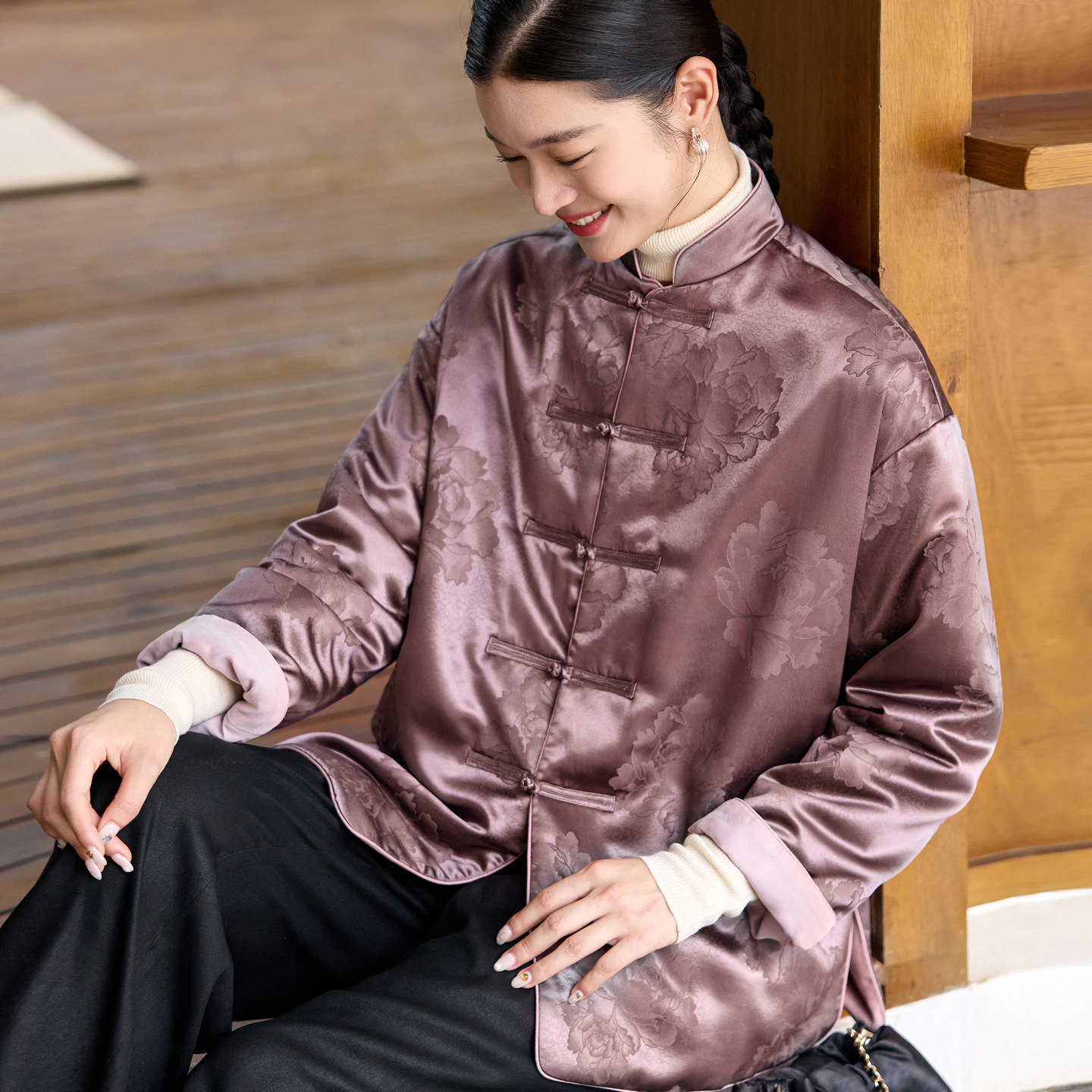 菲伊唐重磅真丝红云纱冬棉衣女上衣冬新中式复古改良夹棉服外套女,女装/女士精品,上衣,淘宝优惠券,粉丝福利购,淘宝优惠卷