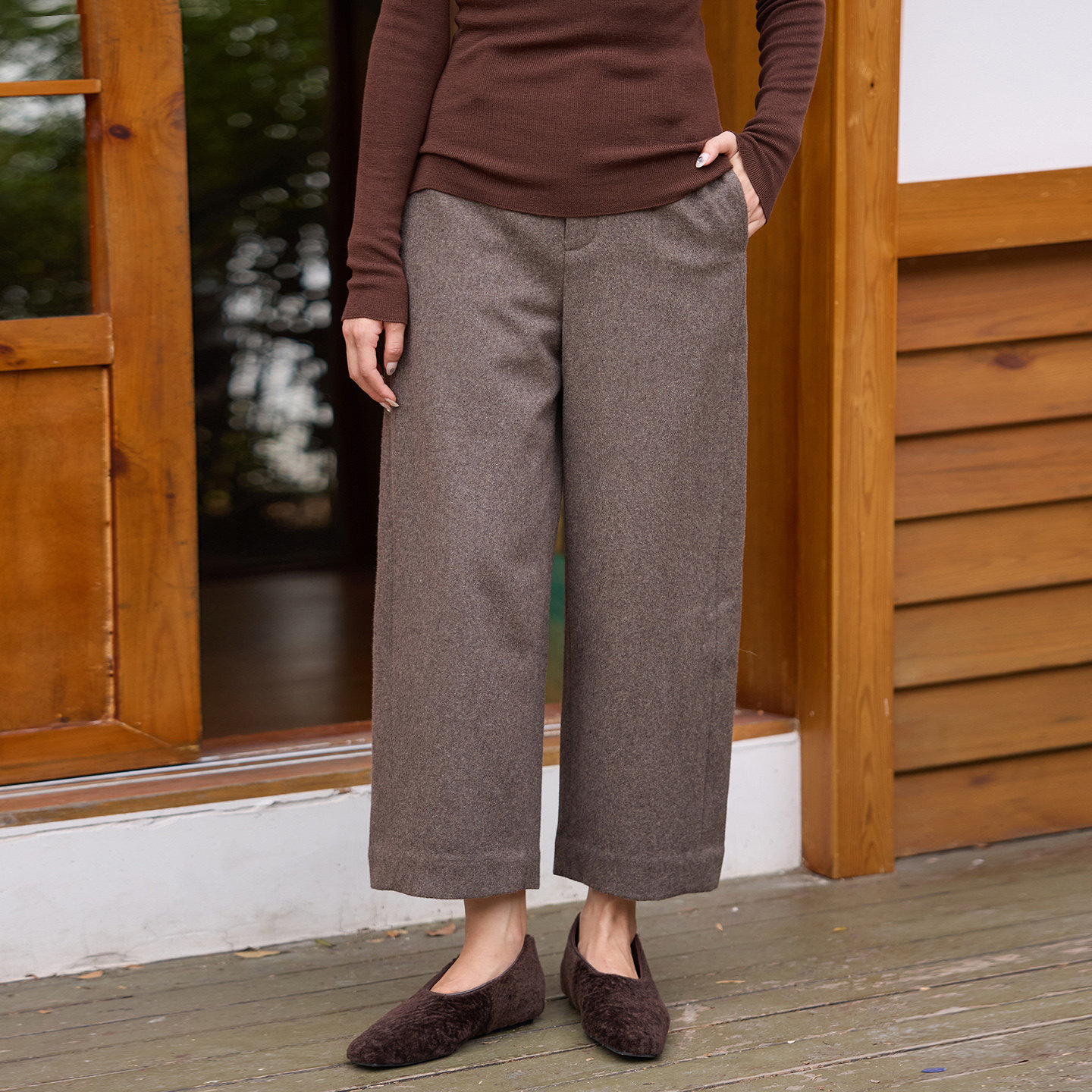 菲伊唐秋冬搭配提花羊毛混纺宽松弯刀裤百搭中式九分裤休闲香蕉裤,女装/女士精品,裤子,淘宝优惠券,粉丝福利购,淘宝优惠卷