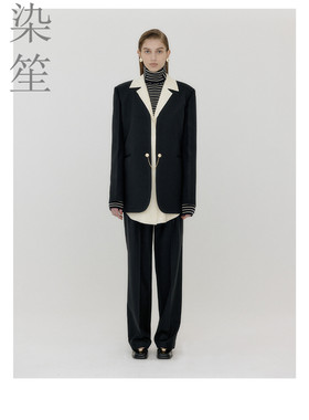 羊毛西装女士职业工装西服定制款