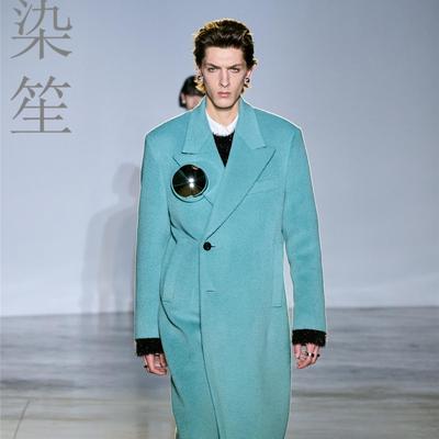 秋冬男士加厚夹里羊绒大衣阿尔巴卡双面山羊毛风衣外套定制英伦男