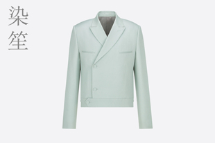 薄荷绿CD短款春夏外套短夹克西服绿色西装套装定制D家同款狩猎装