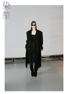 设计师穿小个子黑色全毛山羊绒大衣呢子风衣过膝长款大衣定制澳毛