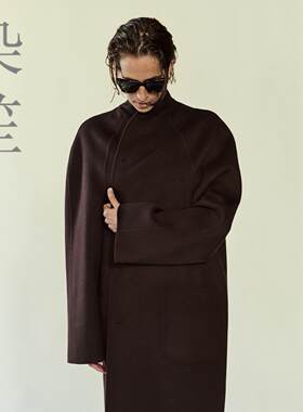 秋冬厚实羊毛西装呢子大衣女夹克