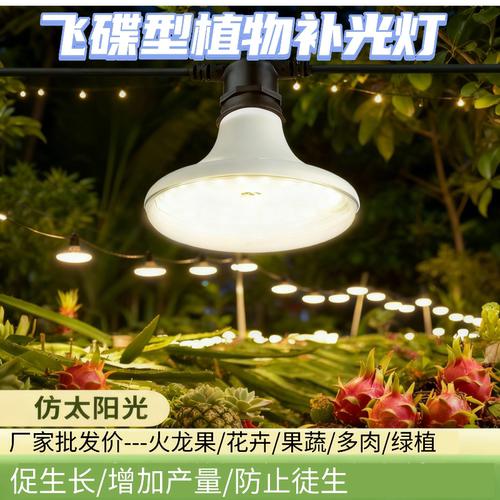 植物补光灯生长灯仿太阳光蔬菜多肉火龙果百香果菊花大棚增产专用
