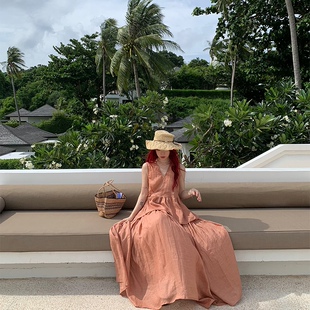 绑带调节燕麦藕粉套装 原创春夏 nosce 与连衣裙 temet