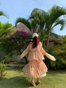 temet 碎花设计套装 nocse 天丝面料宫廷袖 原创小众 生如夏花