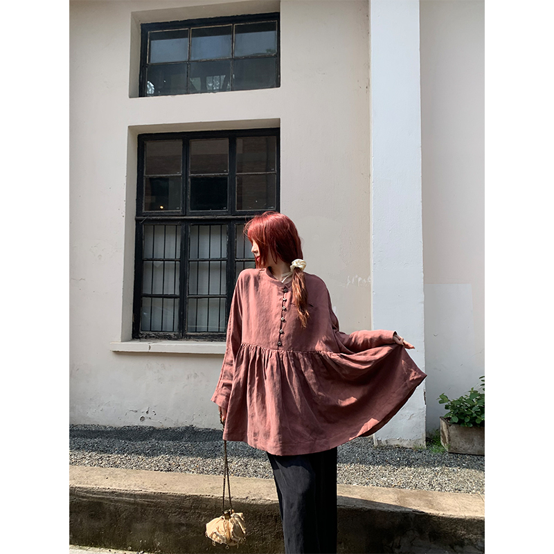 ktemetnosce新中式宽松娃娃套装