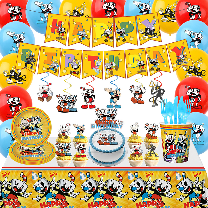 卡通游戏主题Cuphead茶杯头装饰