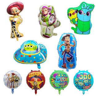 玩具总动员气球杰西三眼仔生日装饰伍迪儿童周岁宴会生日派对布置