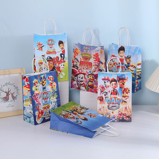 汪汪队纸袋手提袋狗狗礼品袋生日派对用品回礼袋糖果包装