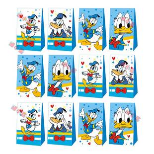 唐老鸭纸袋Donald duck礼品袋生日派对用品女孩糖果袋回礼袋