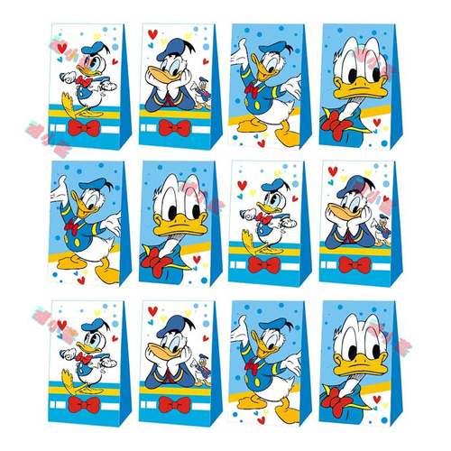 唐老鸭纸袋Donald duck礼品袋生日派对用品女孩糖果袋回礼袋