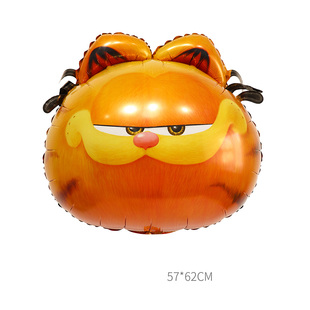卡通Garfield加菲猫铝膜气球生日派对装饰用品幼儿园野餐拍照