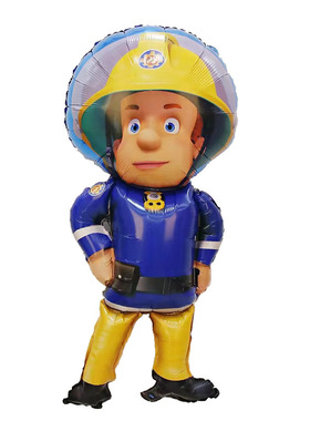 Fireman Sam消防员山姆气球生日派对装饰男孩周岁宴会学校布置