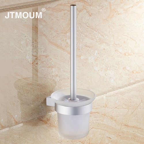 免打孔浴室五金挂件太空铝马桶刷