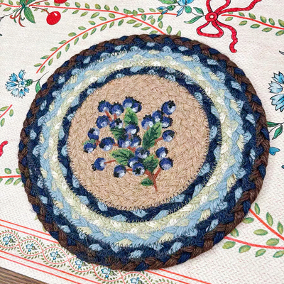 美式清新圆形餐垫隔热杯垫餐垫