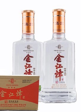 重庆江津白酒金江津珍品三星几江高粱酒粮食酒光瓶酒12瓶整箱包邮