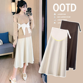 a字裙春装 孕妇半身裙春季 2026新款 裙子春款 洋气半裙孕妇裙 大码