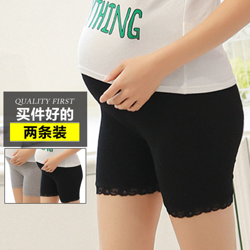 防走光托腹四角夏天孕妇打底裤