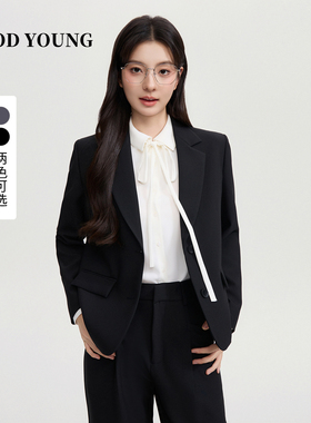 GOOD YOUNG西装外套女高级感新款小个子职场面试考编西服套装女