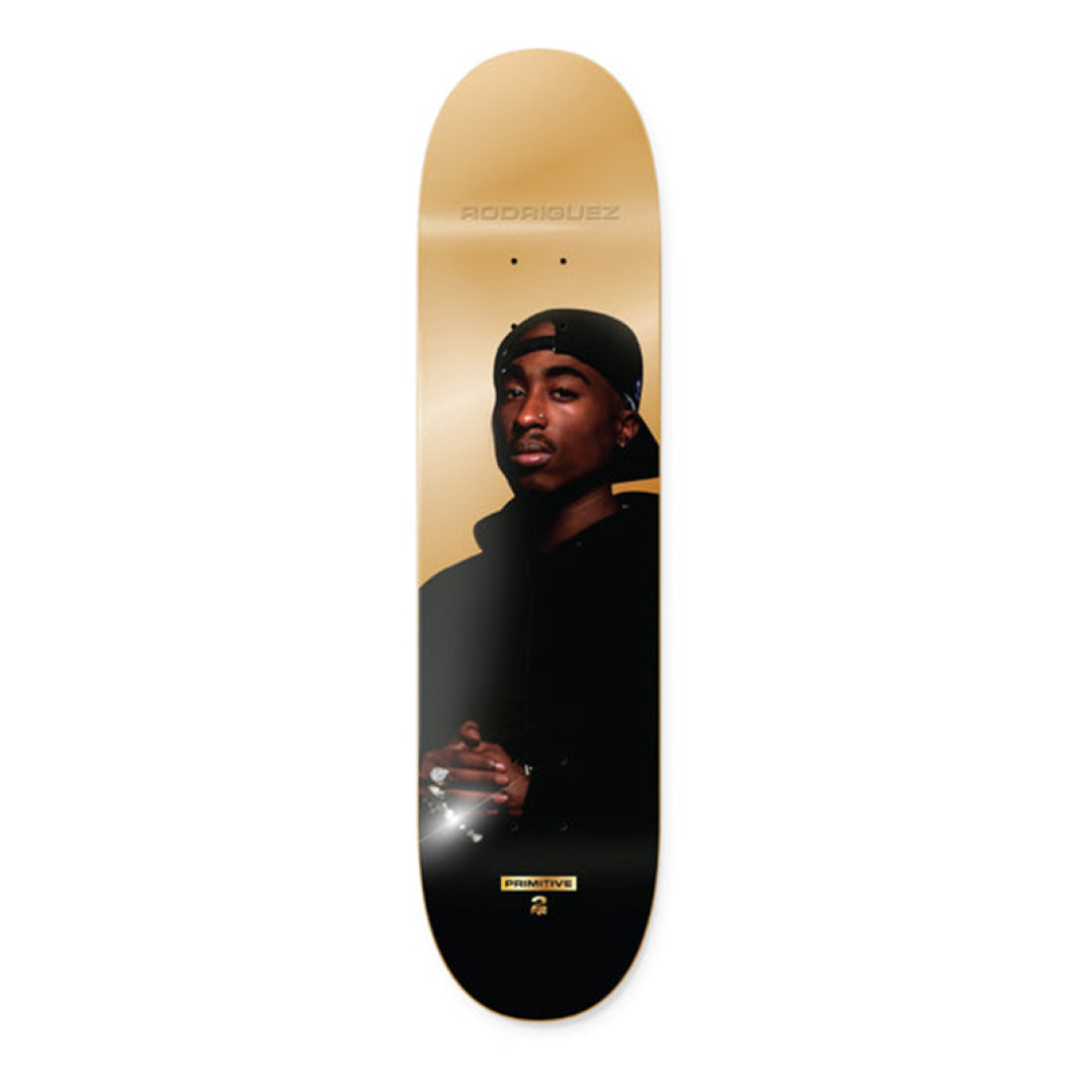 Primitive 2PAC II 联名板面 8.0 RODRIGUEZ SHINE 金箔款 浮雕