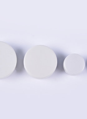 婴儿玩具配件 扁摇铃铃铛响  玩具配件响球 响铃白色五孔铃铛