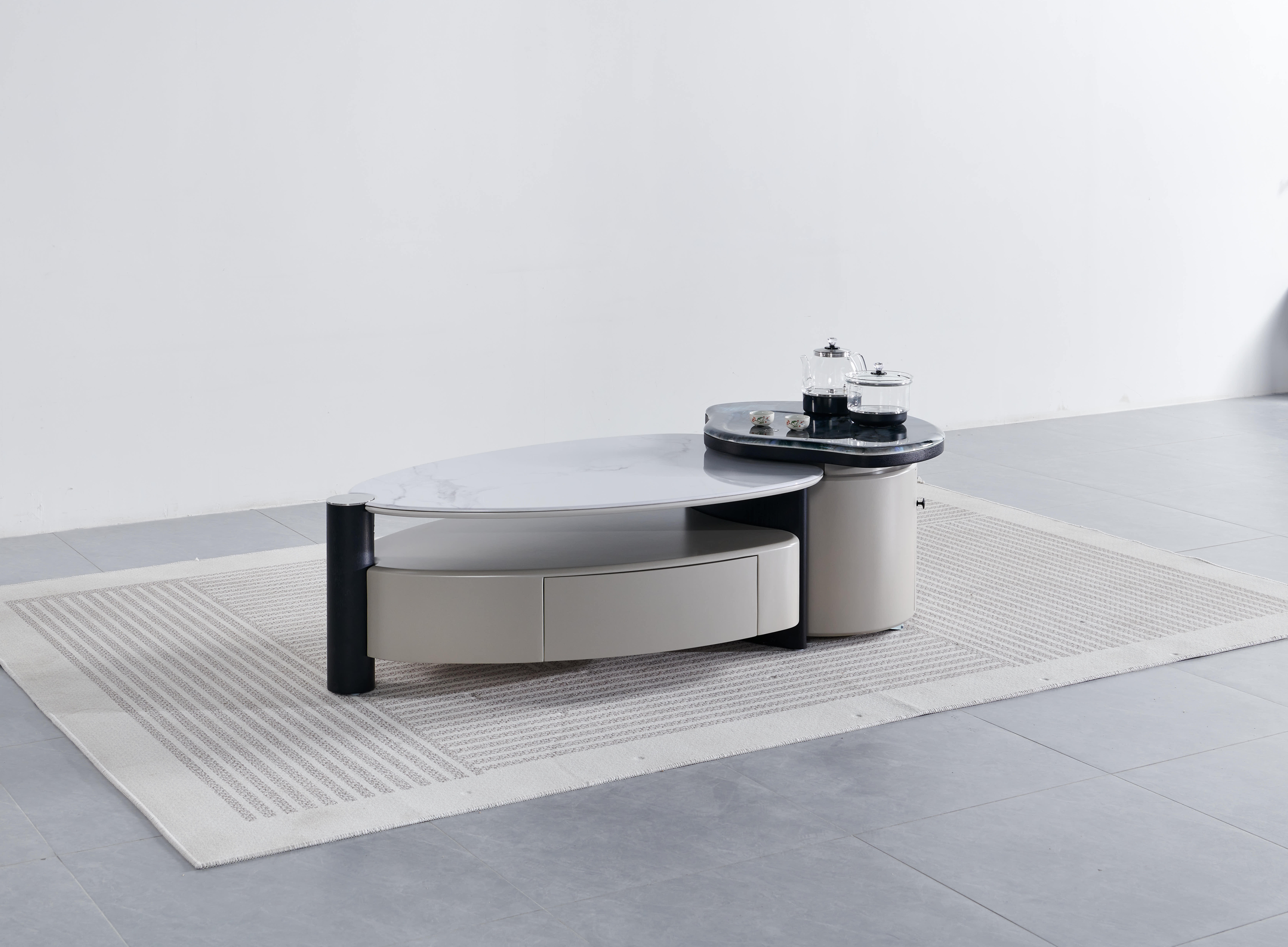 厂家直销天然超晶石功夫茶几茶几家用泡茶茶几多功能茶台岩