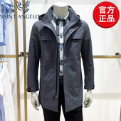 外套上衣潮 商务休闲纯色潮流风衣可拆卸帽防风男装 报喜鸟秋季 男士