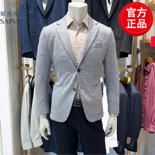 商务休闲正装 男士 单西服上衣绵羊毛便西外套 新款 报喜鸟2025秋冬季