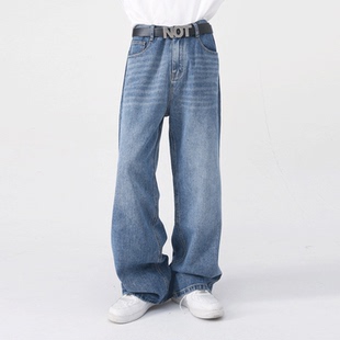 GOAL 半松紧腰宽松直筒牛仔长裤 2025AW 基础款 男女 经典 ULTIMATE