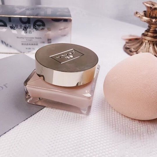 膜音弹润遮暇美颜霜900目正品遮暇膏气垫小蘑菇湿粉