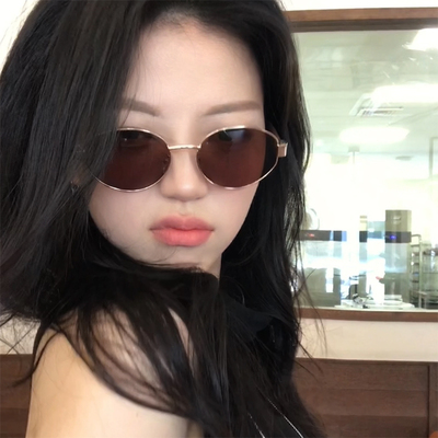 2025新款欧美豹纹圆框女高级感时髦女士开车防紫外线拍照太阳镜