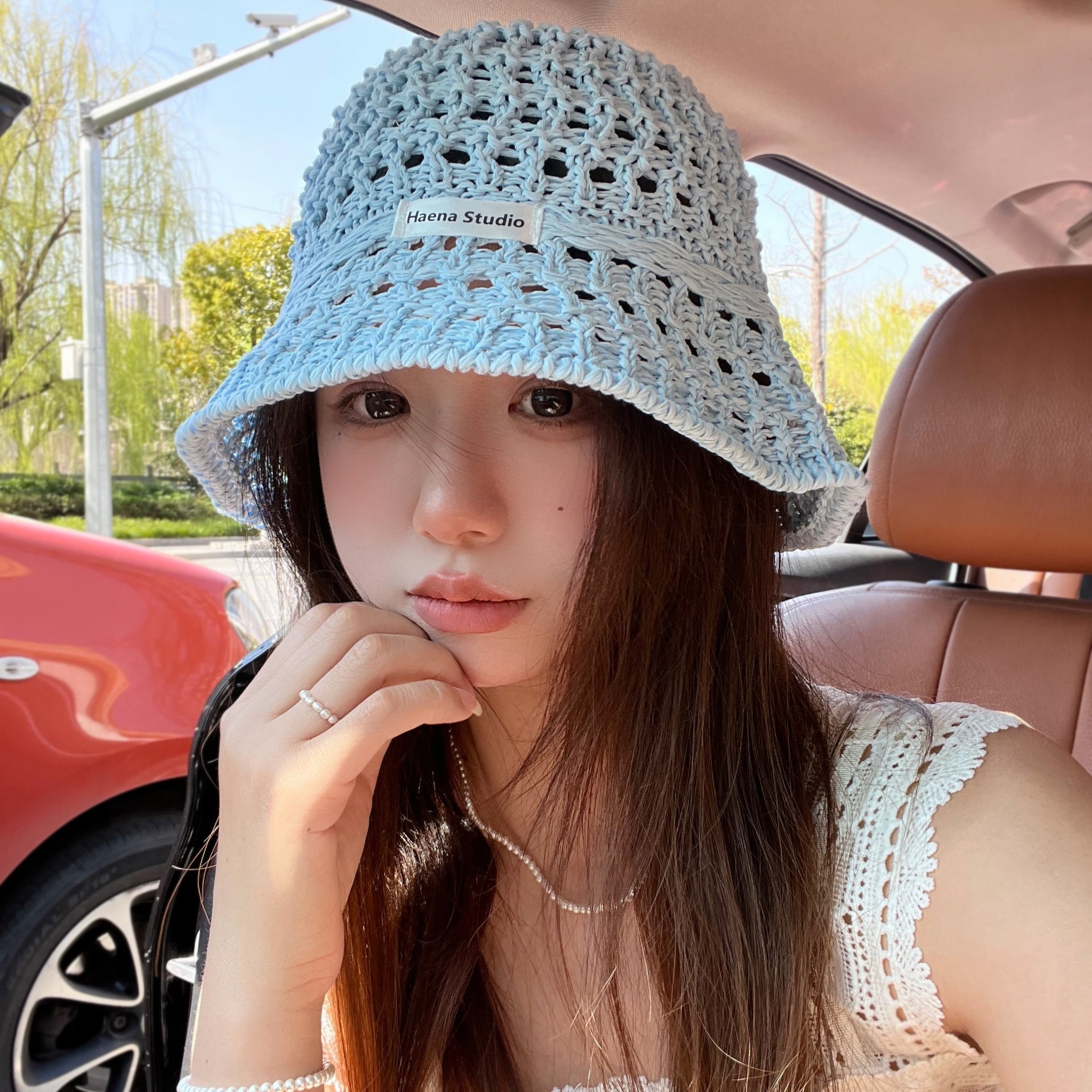 韩版ins2025新款镂空渔夫帽女夏季透气百搭显脸小盆帽休闲水桶帽,服饰配件/皮带/帽子/围巾,帽子,淘宝优惠券,粉丝福利购,淘宝优惠卷