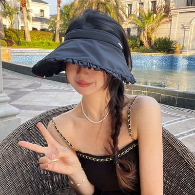 空顶帽防晒出游女夏季大檐冰丝