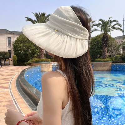 女士小香风空顶帽遮阳帽优雅精致