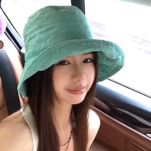 多巴胺韩版彩色渔夫帽女夏透气