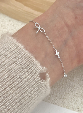 四叶草手链s925轻奢简约5A锆石