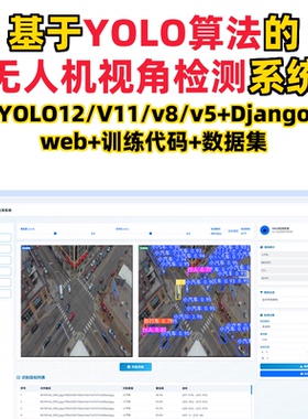 基于深度学习的无人机视角检测(YOLOv12/v11/v8/v5模型+django)