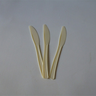 一次性网红商用中式 塑料锯齿切蛋糕餐厅水果带齿月饼刀16.5CM白色