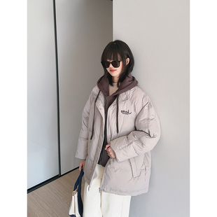 女童羽绒服中长款2024冬季女大童初中生洋气青少年羽绒加厚外套